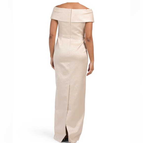 TERI JON Gown size 12 brand new with tags color GOLD - Picture 2 of 12